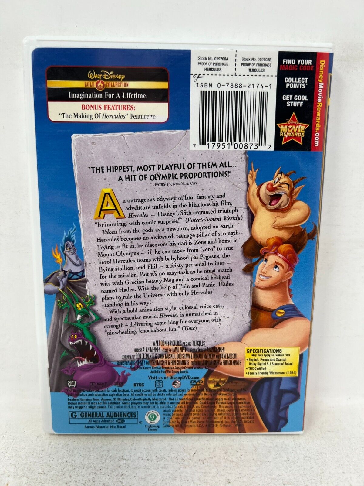 Disney Hercules (DVD) Good Condition!!!