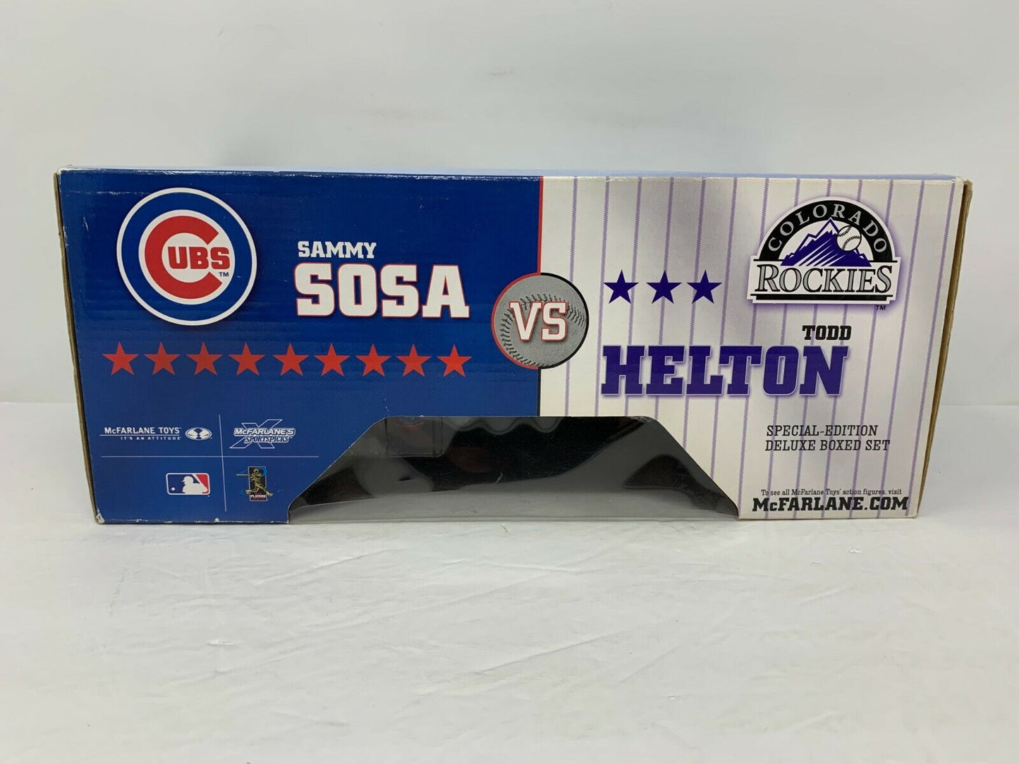 Mcfarlane MLB Chicago Cubs Sammy Sosa vs. Colorado Rockies Todd Helton 2-Pack