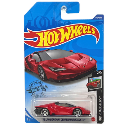 Hot Wheels HW Roadsters 2016 Lamborghini Centenario Roadster 1:64 Diecast V4