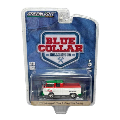 Greenlight Blue Collar 1979 Volkswagen Type 2 Crew Cab Pick-Up 1:64 Diecast