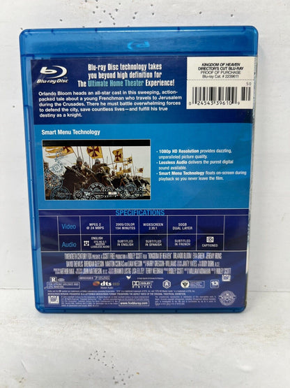 Kingdom of Heaven (Blu-ray) History Good Condition!!!