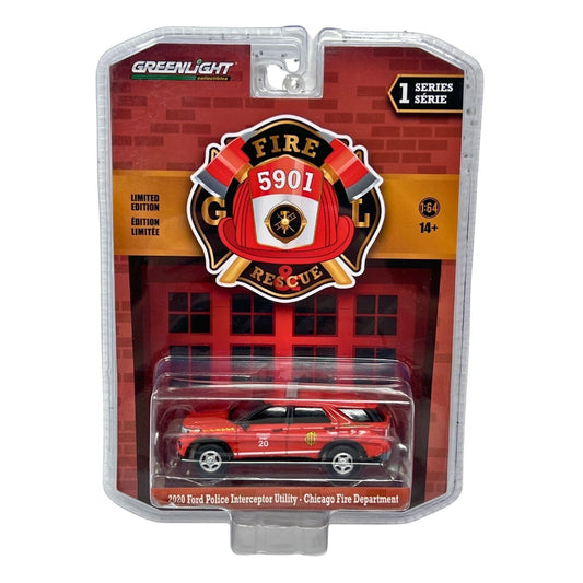 Greenlight Fire & Rescue 2020 Ford Police Interceptor Utility 1:64 Diecast