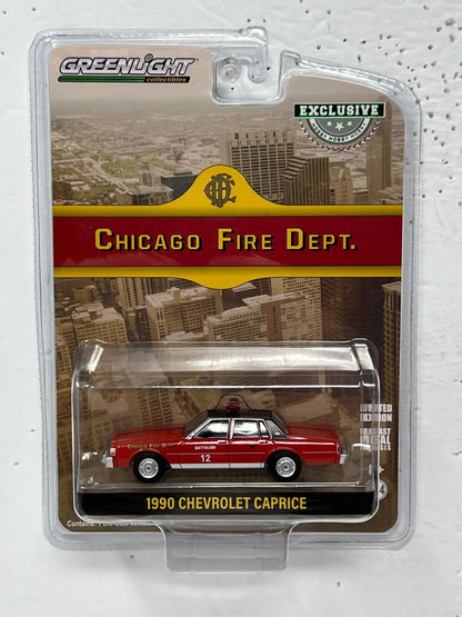 Greenlight Chicago Fire Dept. 1990 Chevrolet Caprice 1:64 Diecast