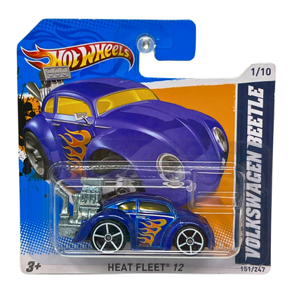 Hot Wheels Heat Fleet 12 Volkswagen Beetle 1:64 Diecast Short Card