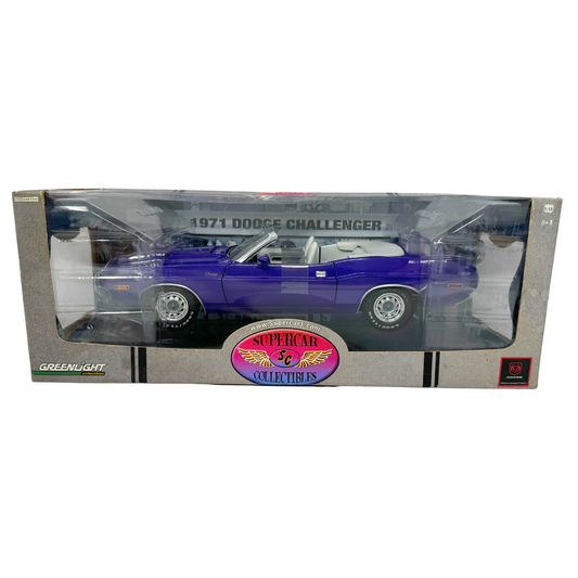 Greenlight 1971 Dodge Challenger Supercar Collectibles 1:18 Diecast