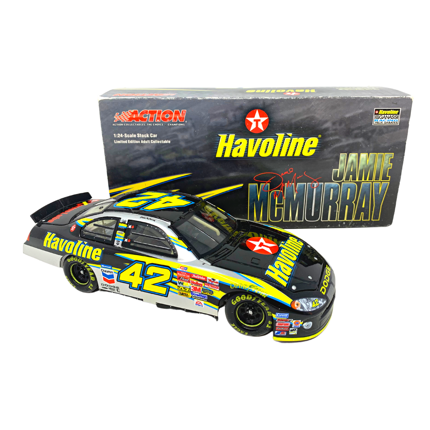 Action Nascar #42 Jamie McMurray Havoline  1:24 Diecast & McFarlane Figure