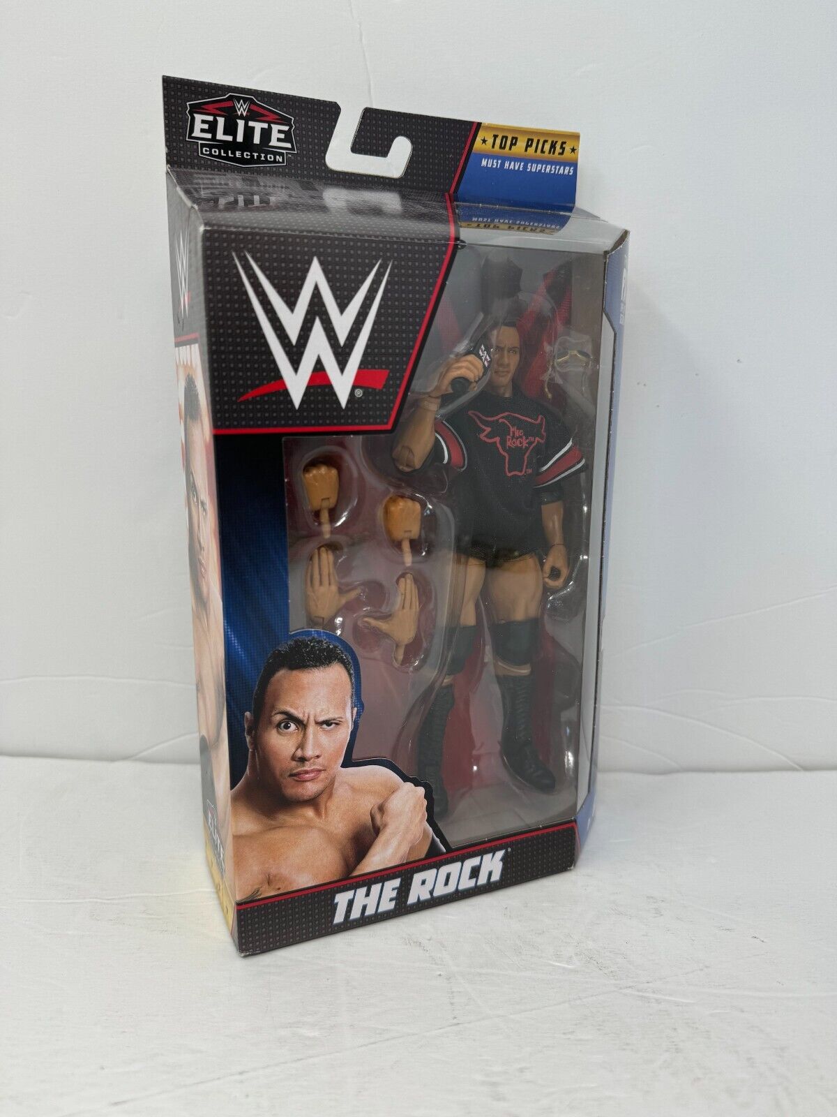 WWE The Rock Elite Collection Top Picks Series Wrestling Action Figure Mattel