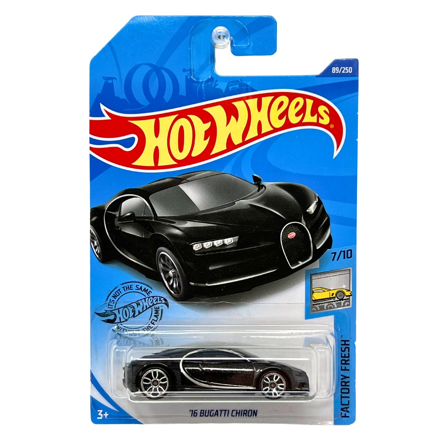 Hot Wheels Factory Fresh '16 Bugatti Chiron Black 1:64 Diecast Version 2
