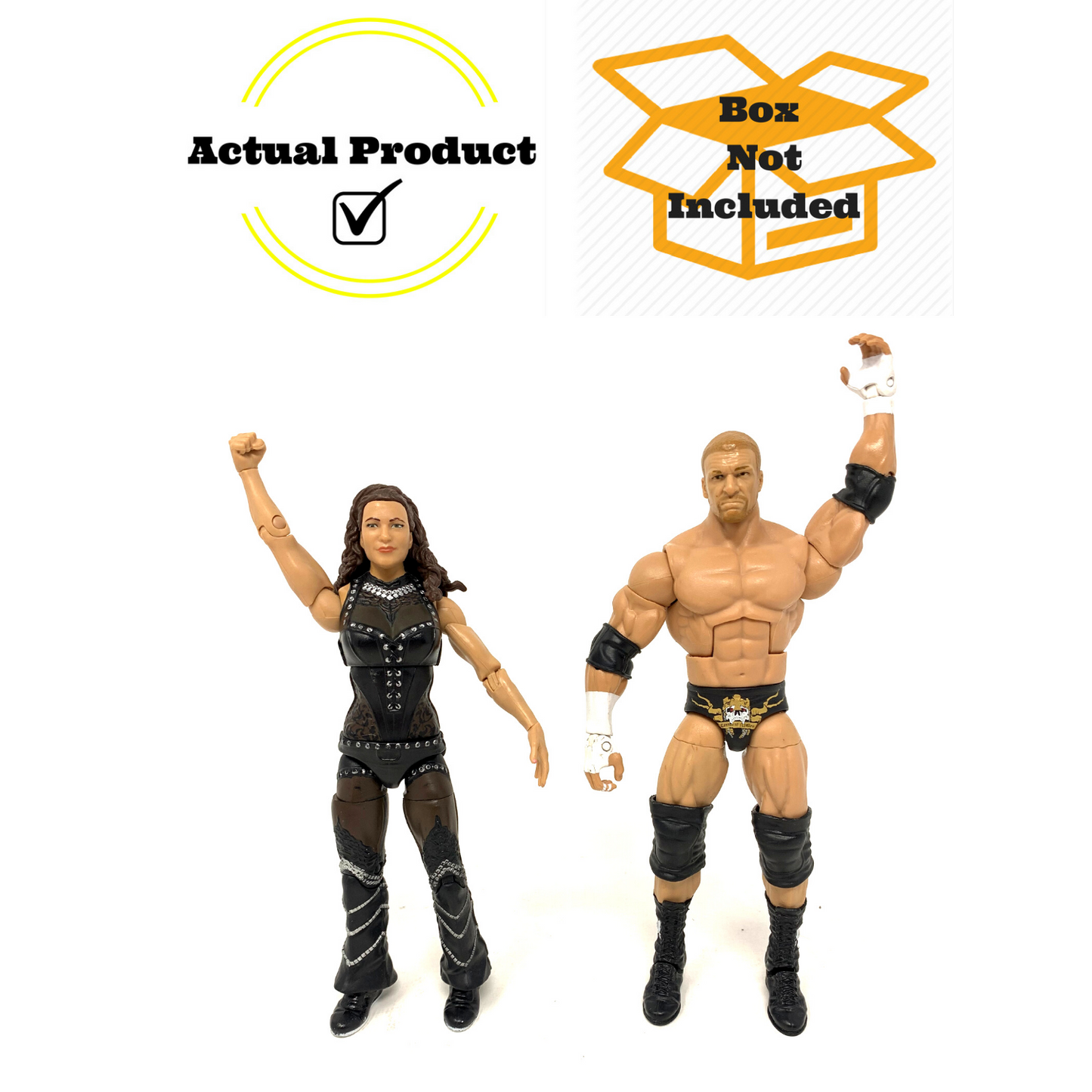 WWE Triple H & Stephanie McMahon Elite Collection Wrestling Action Figures