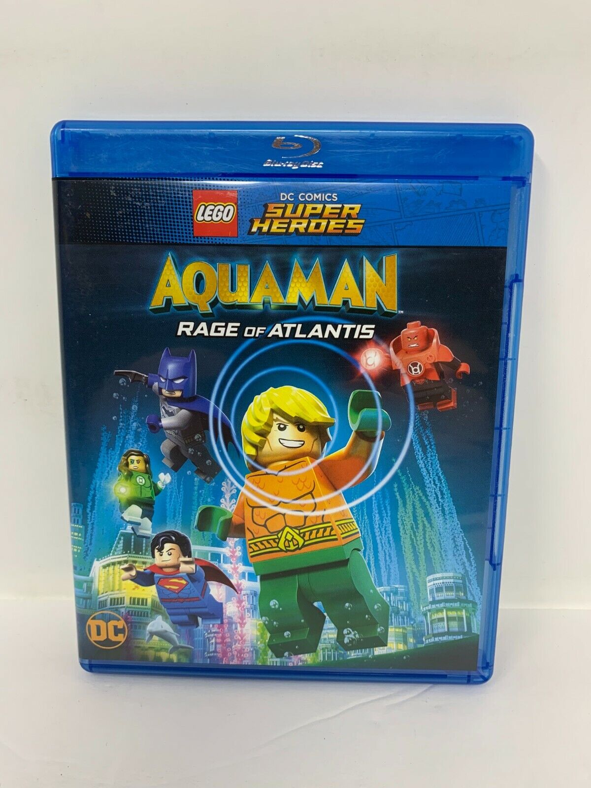 LEGO Super Heroes Aquaman Rage of Atlantis (Blu-ray) DC Movie Good Condition!!