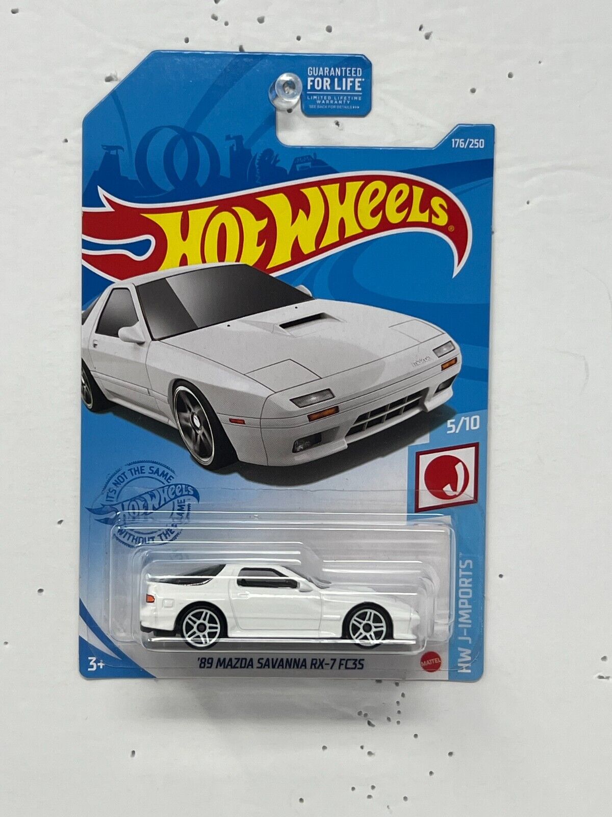 Hot Wheels HW J-Imports 1989 Mazda Savanna RX-7 JDM 1:64 Diecast White