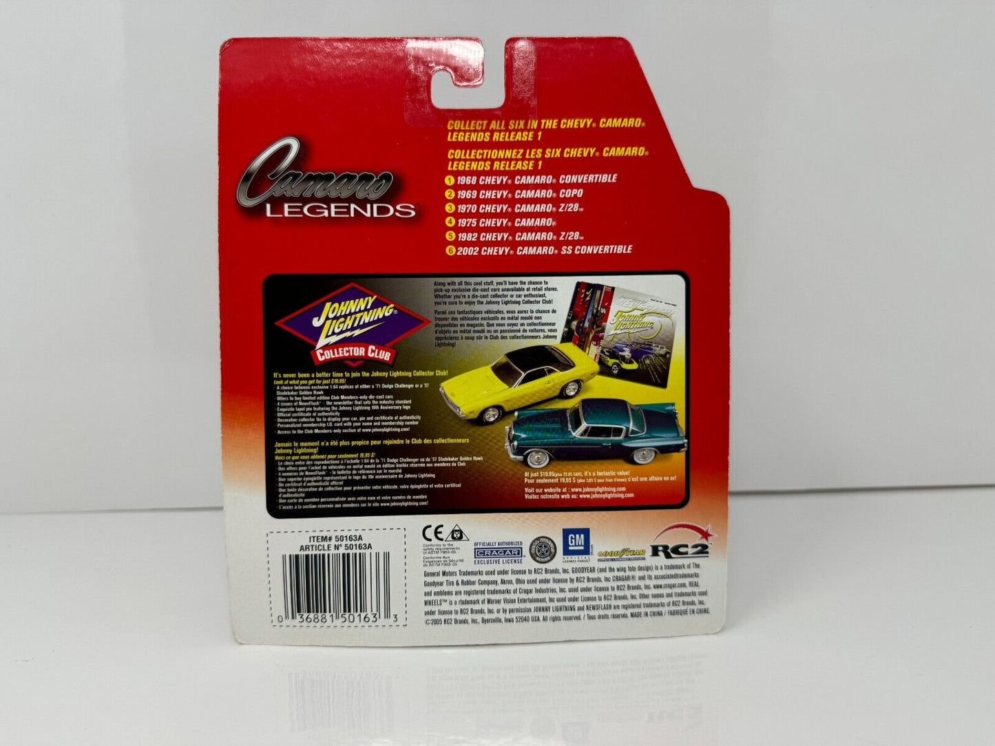 Johnny Lightning Camaro Legends 1970 Chevrolet Camaro Z28 1:64 Diecast