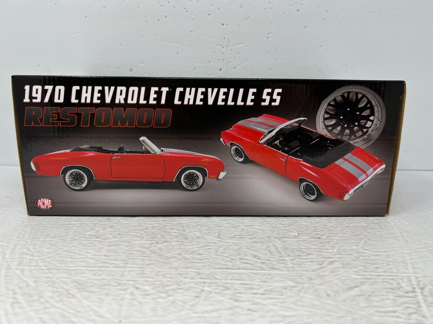 ACME 1970 Chevrolet Chevelle SS Restomod Red Limited Edition 1:18 Diecast