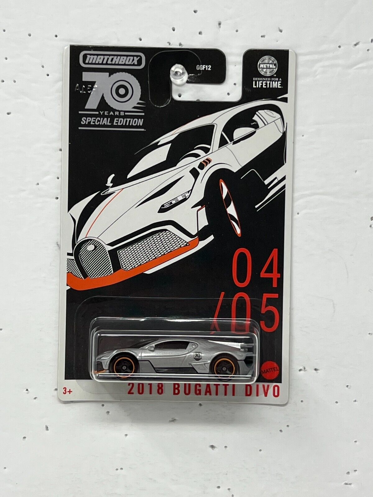 Matchbox 70th Anniversary Special Edition 2018 Bugatti Divo 1:64 Diecast V2