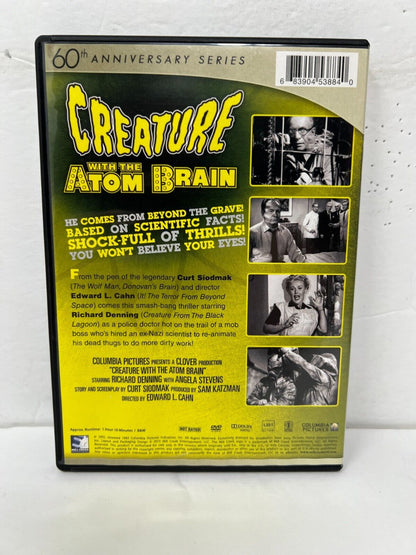 Creature with the Atom Brain (DVD) Sci-Fi Good Condition!!!