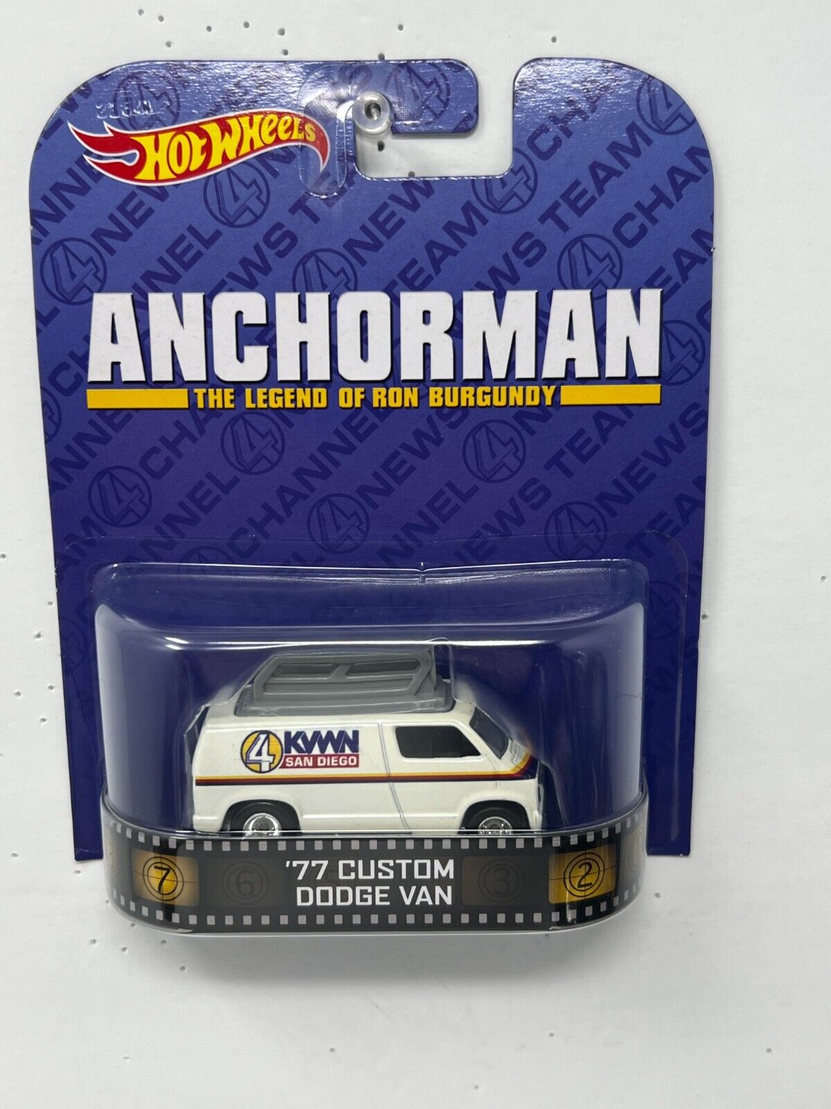 Hot Wheels Retro Entertainment Anchorman 1977 Custom Dodge Van 1:64 Diecast