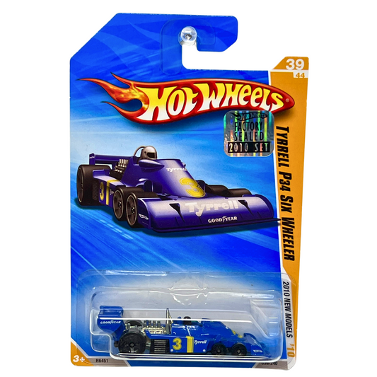 Hot Wheels 2010 New Models Tyrrell P34 Six Wheeler 1:64 Diecast Factory Sealed