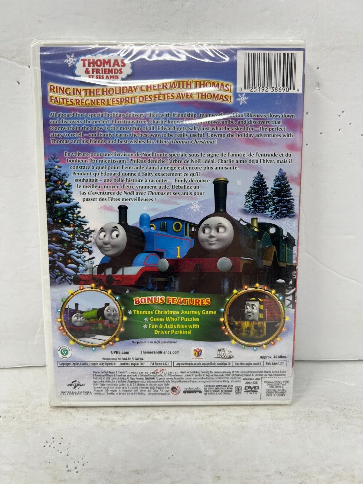 Thomas & Friends: A Very Thomas Christmas (DVD) Christmas New and Sealed!!!