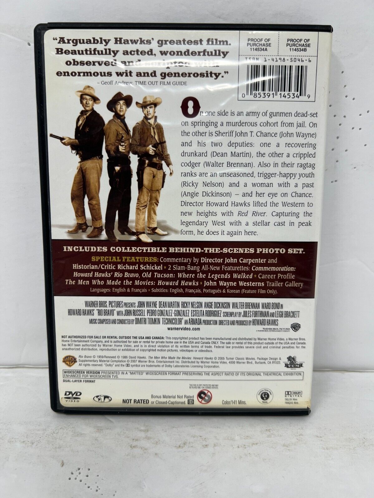 Rio Bravo (DVD) Western Good Condition!!!