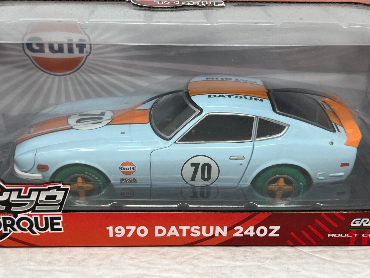 Greenlight Tokyo Torque 1970 Datsun 240Z GREEN MACHINE 1:24 Diecast