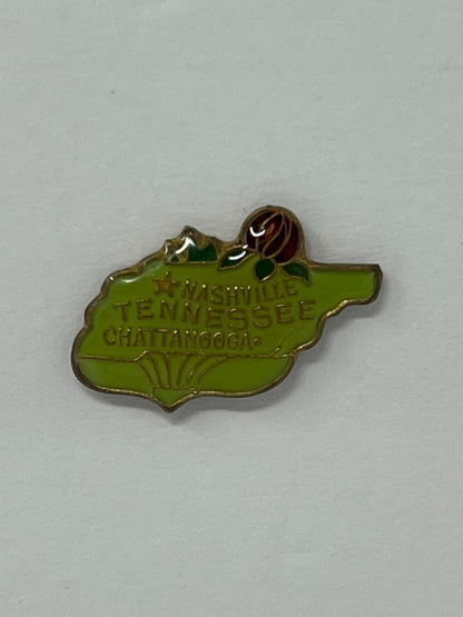 Chattanooga Nashville Tennessee Rose Souvenir Cities & States Lapel Pin P1