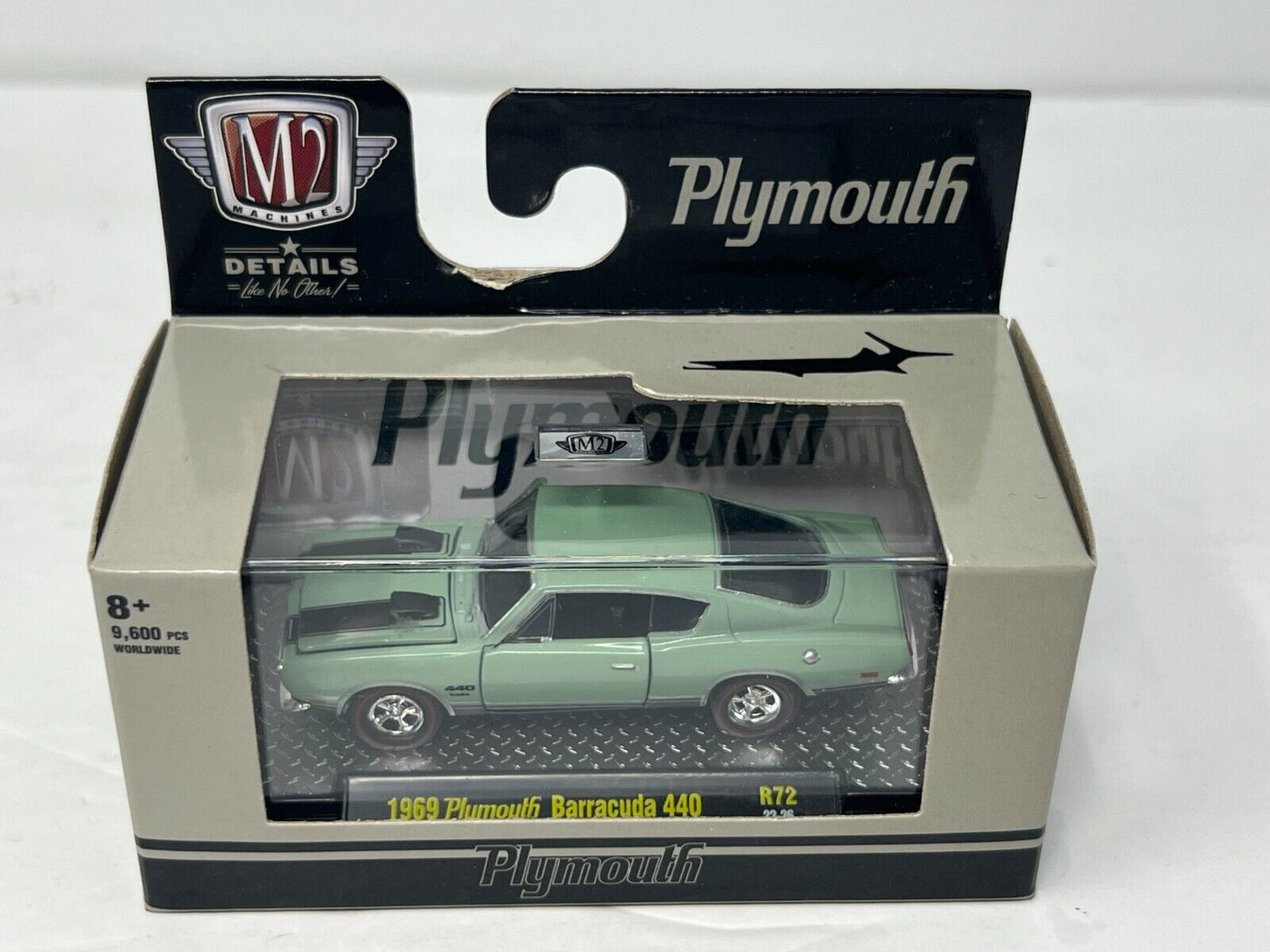 M2 Machines 1969 Plymouth Barracuda 440 1:64 Diecast