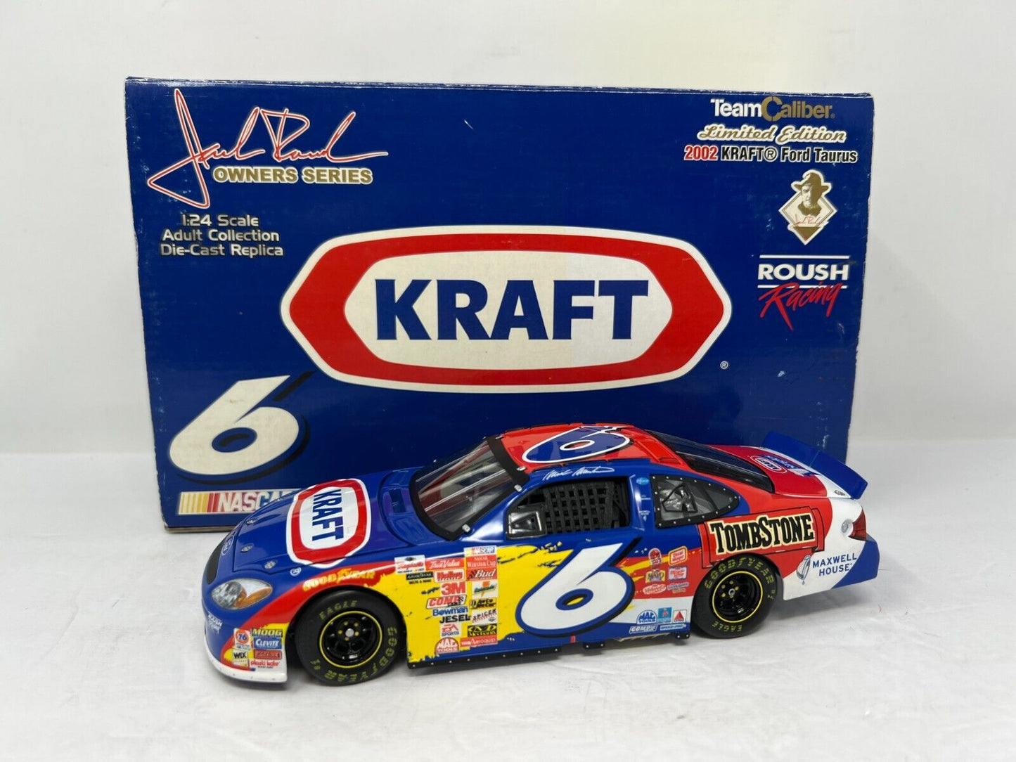 Team Caliber Owners Nascar #6 Mark Martin Kraft 2002 Ford Taurus 1:24 Diecast