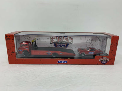 M2 Machines B&M Racing Ford C-600 Truck & 1966 Mustang 1:64 Auto-Haulers Diecast