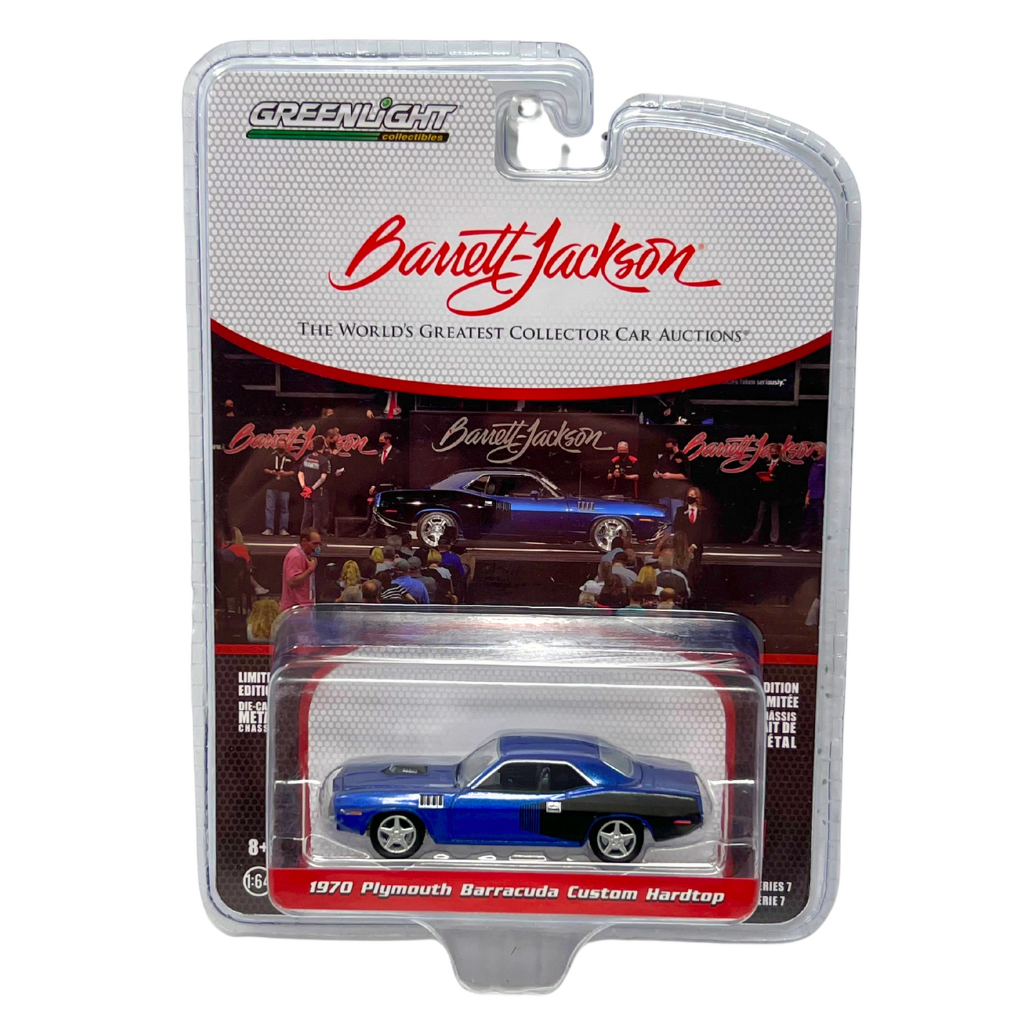 Greenlight Barrett-Jackson 1970 Plymouth Barracuda Custom Hardtop 1:64 Diecast