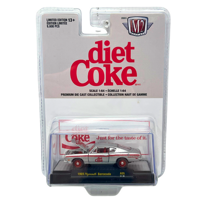 M2 Machines Diet Coke 1969 Plymouth Barracuda 1:64 Diecast