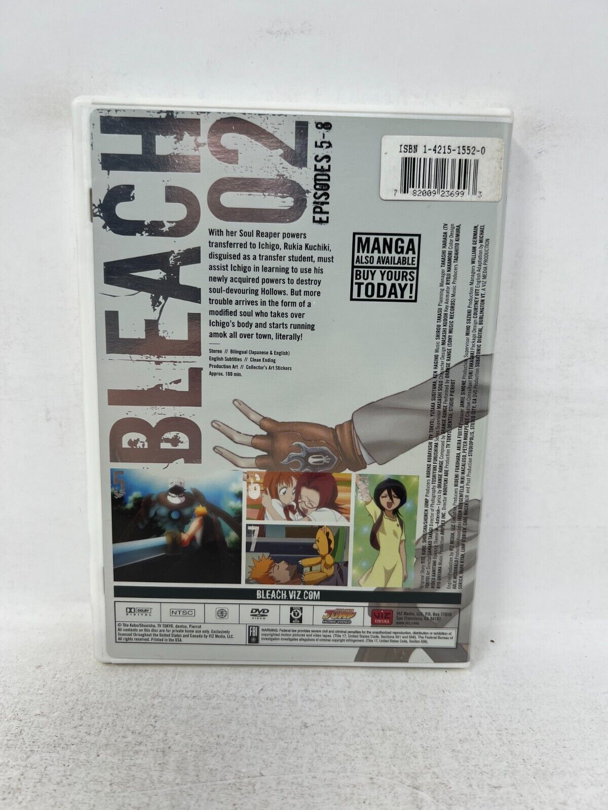 Bleach Volume 2 The Substitute (DVD) Anime Good Condition!!!