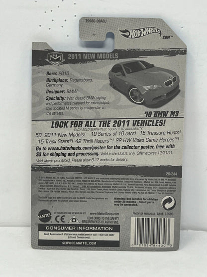 Hot Wheels New Models '10 BMW M3 1:64 Diecast 2011 Factory Sealed Set