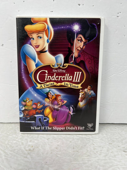 Cinderella 3 A Twist in Time (DVD) Disney Classic Good Condition!!!