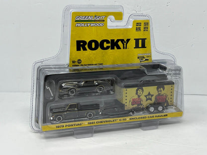 Greenlight Hollywood Hitch & Tow 1979 Pontiac & 1981 Chevrolet C10 1:64 Diecast