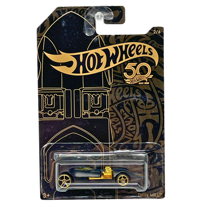 Hot Wheels Black and Gold 50th Anniversary Twin Mill 1:64 Diecast