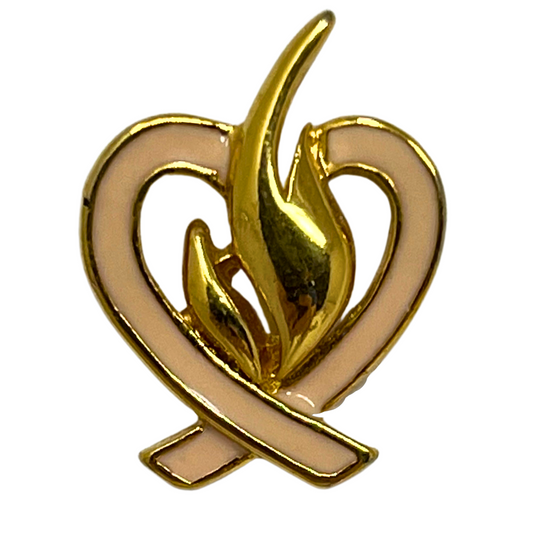 Pink Heart Lapel Pin P2