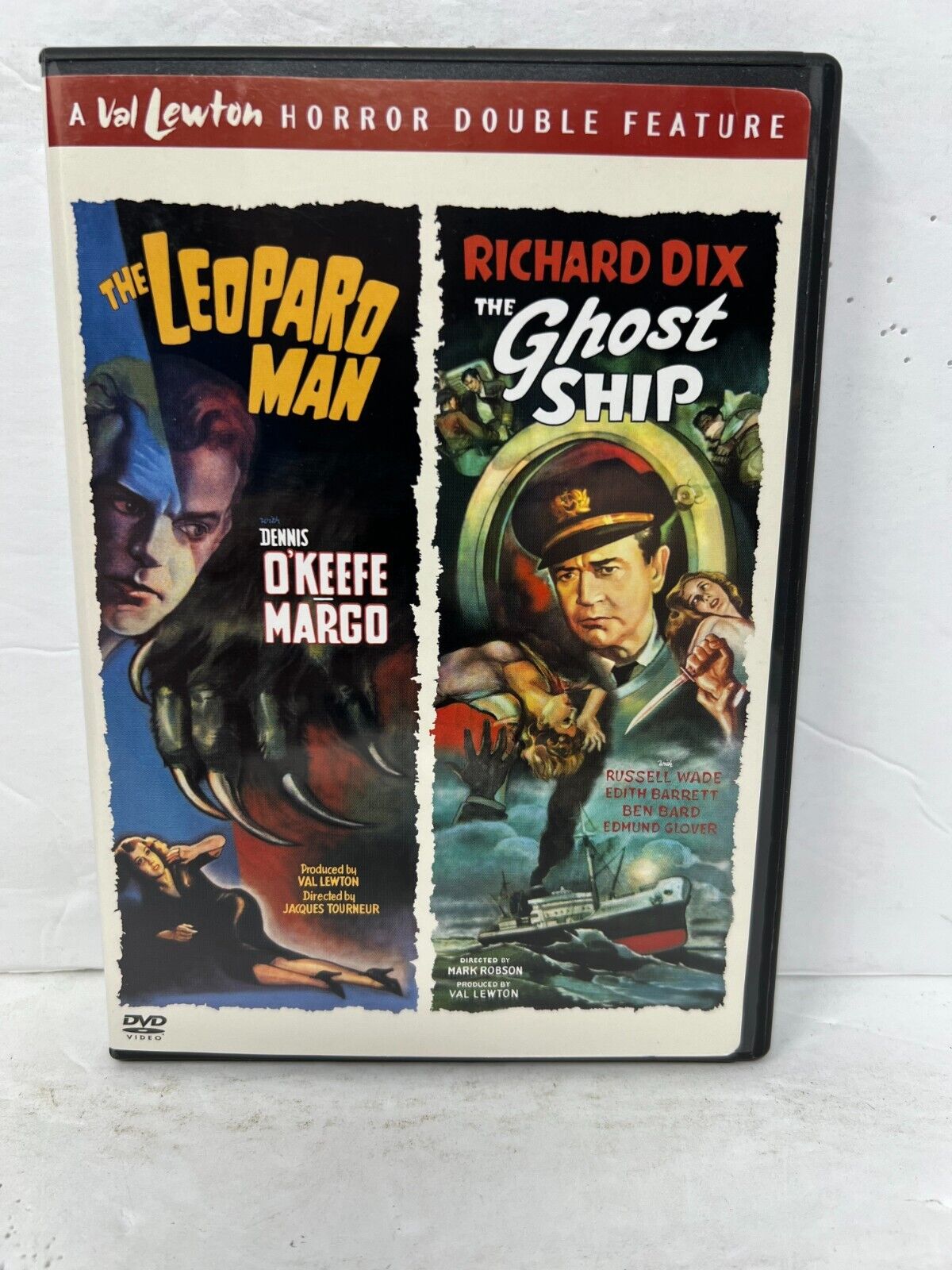 Val Lewton Horror Leopard Man / Ghost Ship (DVD) Thriller Good Condition!!!