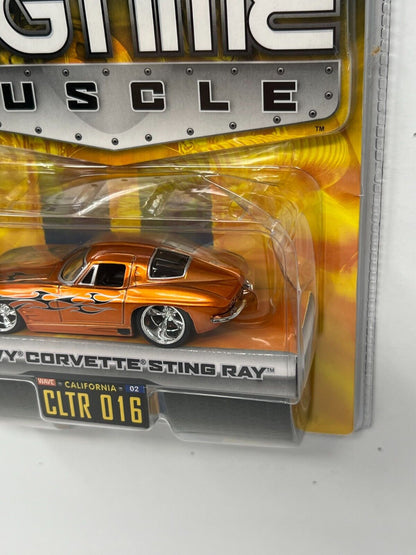 Jada Dub City Bigtime Muscle 1963 Chevy Corvette Sting Ray 1:64 Diecast Orange