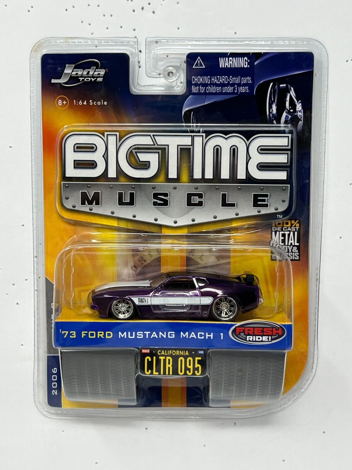 Jada Bigtime Muscle 1973 Ford Mustang Mach 1 1:64 Diecast Purple