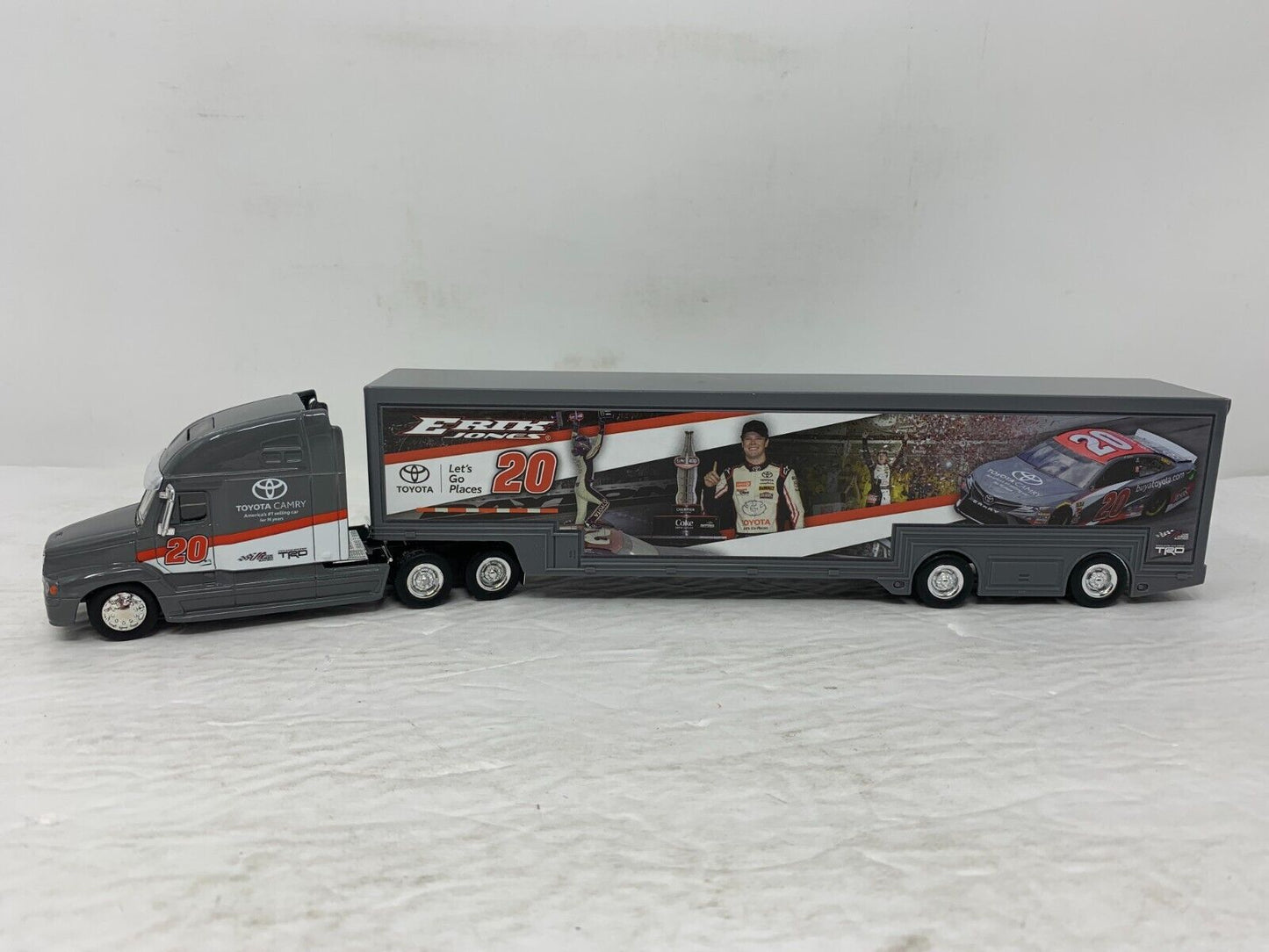 Nascar Authentics #20 Team Toyota Erik Jones Transport Hauler Truck 1:64 Diecast