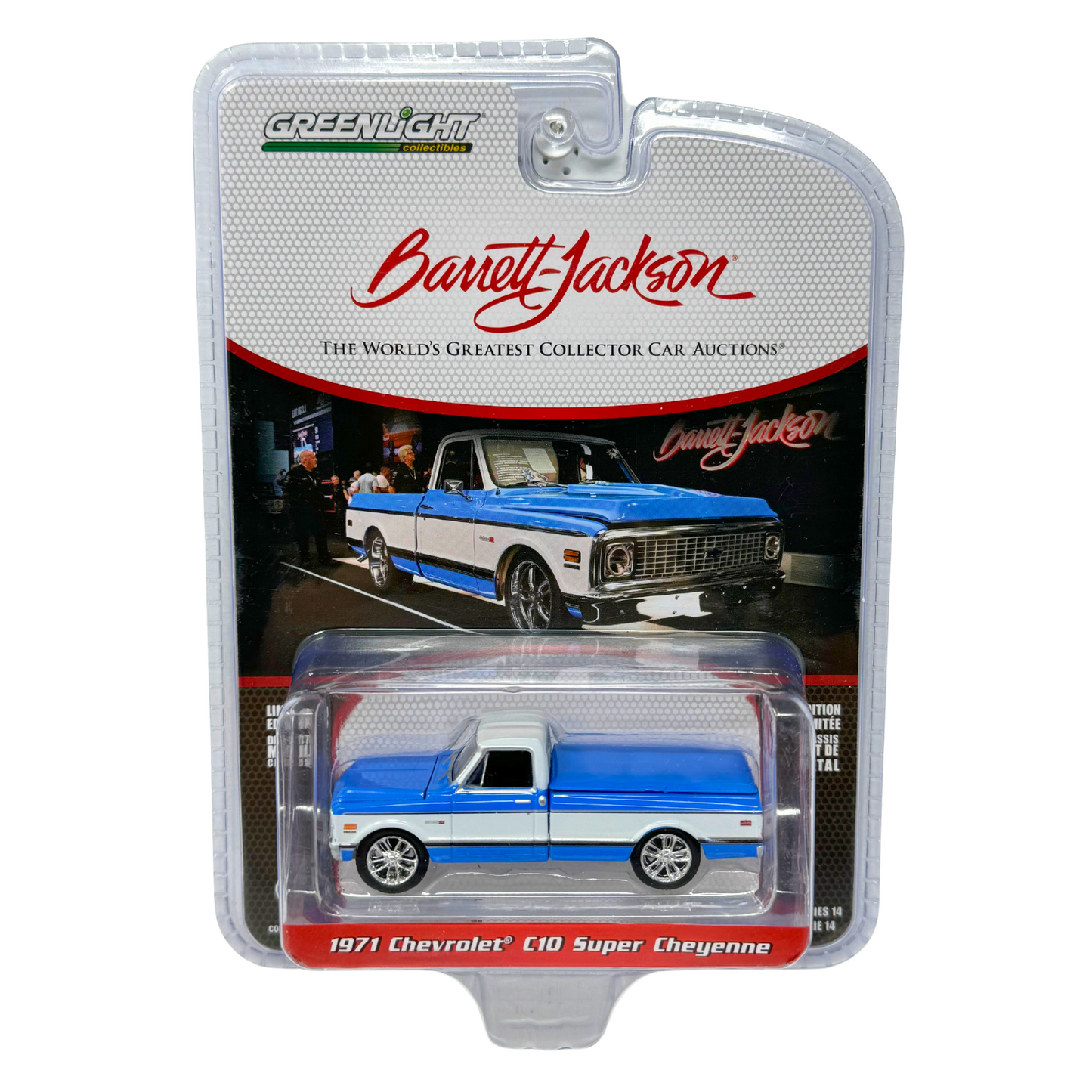 Greenlight Barret-Jackson 1971 Chevrolet C10 Super Cheyenne 1:64 Diecast