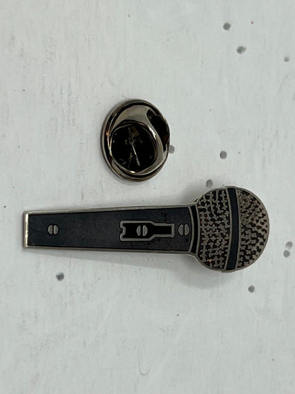 Microphone Music Lapel Pin