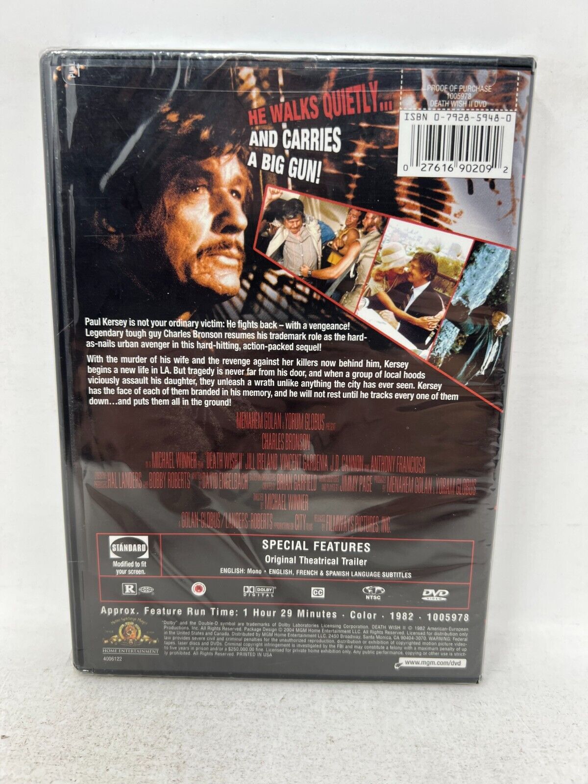 Death Wish II (DVD) Action Movie New and Sealed!!!