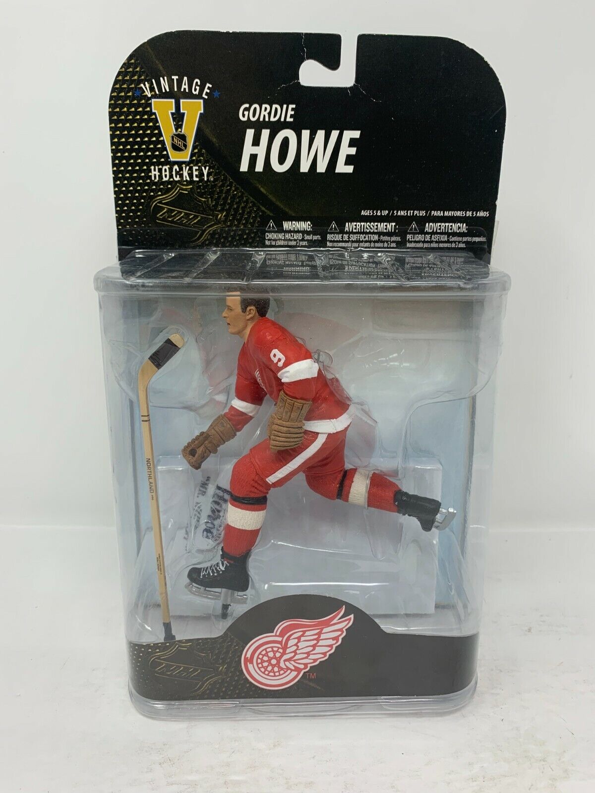 Mcfarlane NHL Gordie Howe Detroit Red Wings Red Jersey Legends Series 7 Figure