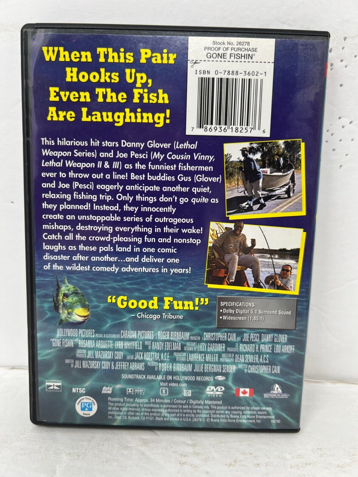 Gone Fishin' (DVD) Comedy Good Condition!!!