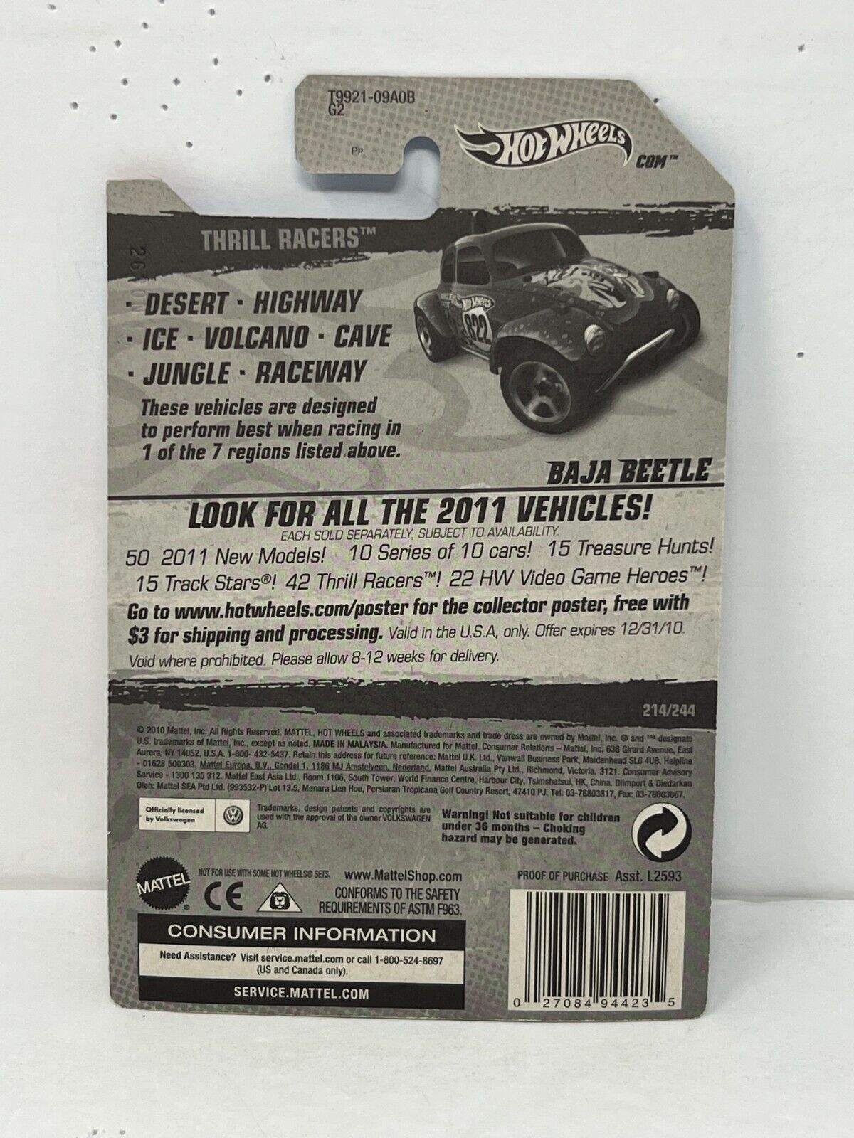 Hot Wheels Thrill Racers - Jungle Baja Beetle 1:64 Diecast Factory Sealed