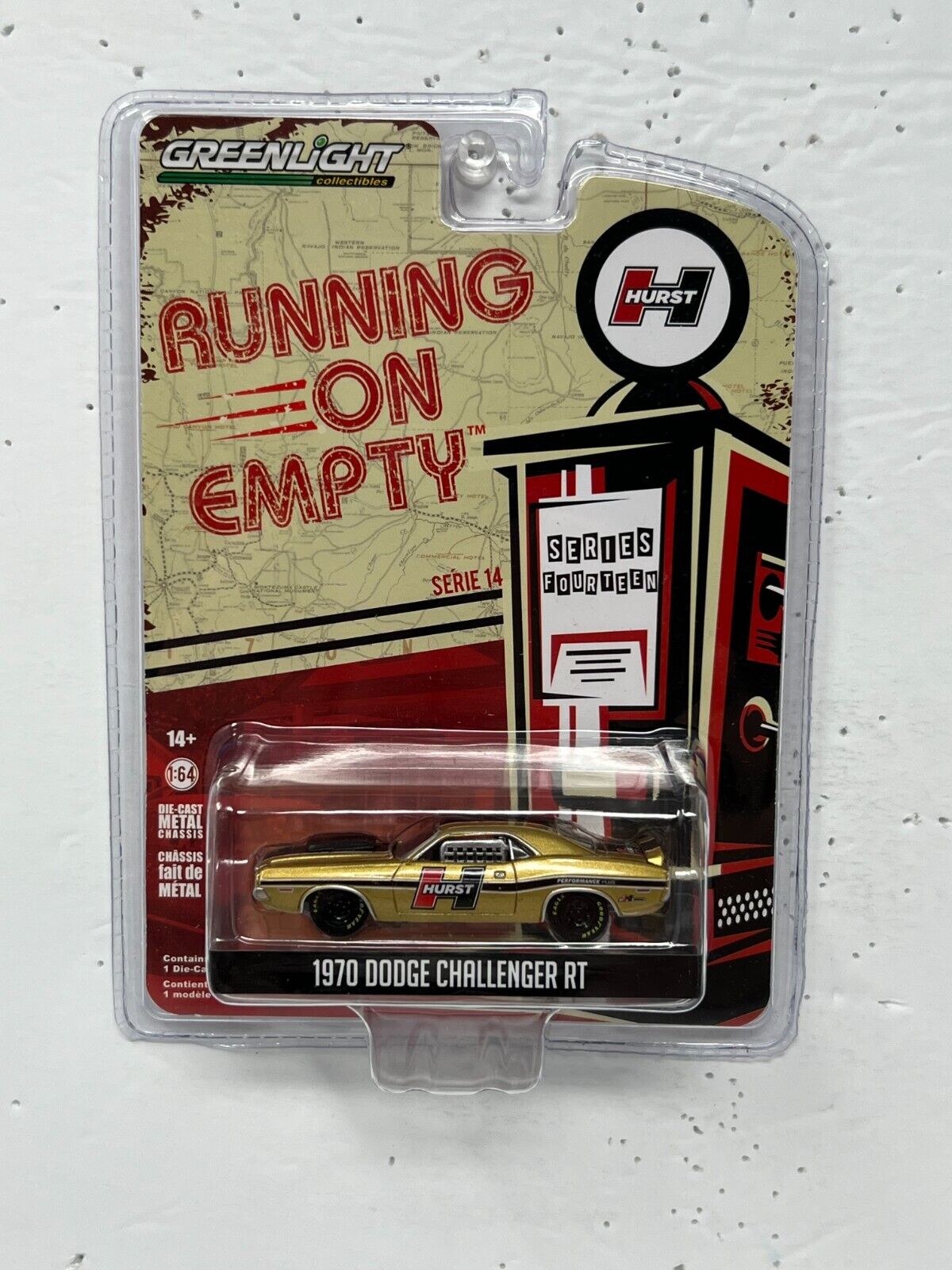 Greenlight Running on Empty 1970 Dodge Challenger RT 1:64 Diecast V2