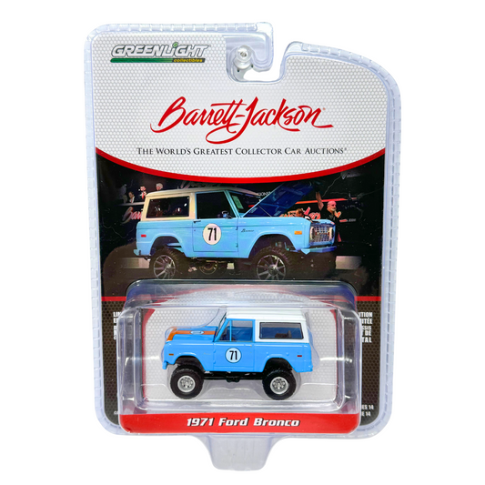 Greenlight Barrett Jackson 1971 Ford Bronco 1:64 Diecast