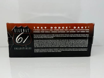 Highway 61 Collectibles 1969 Dodge Dart Mopar Limited Edition 1:18 Diecast