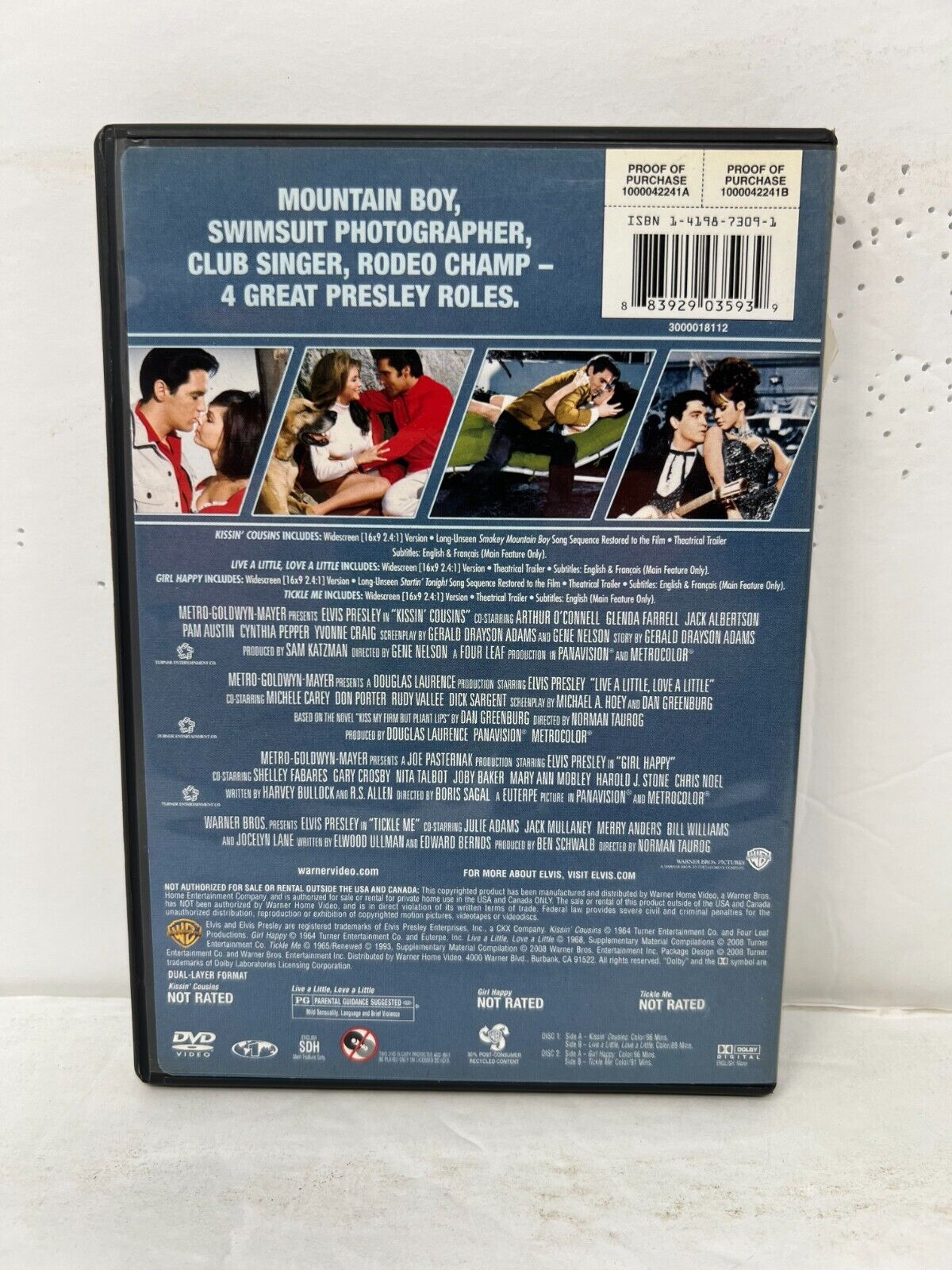 4 Film Favorites: Elvis Presley Musicals (DVD) Music